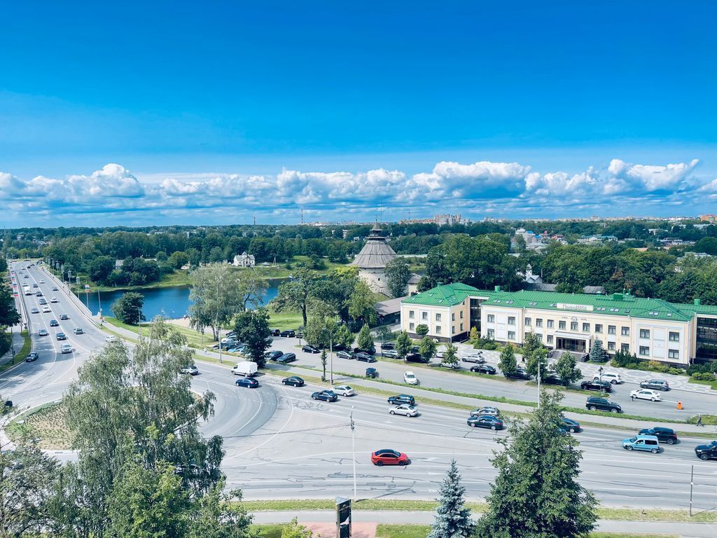 Квартира с шикарным видом на Псков в центре города